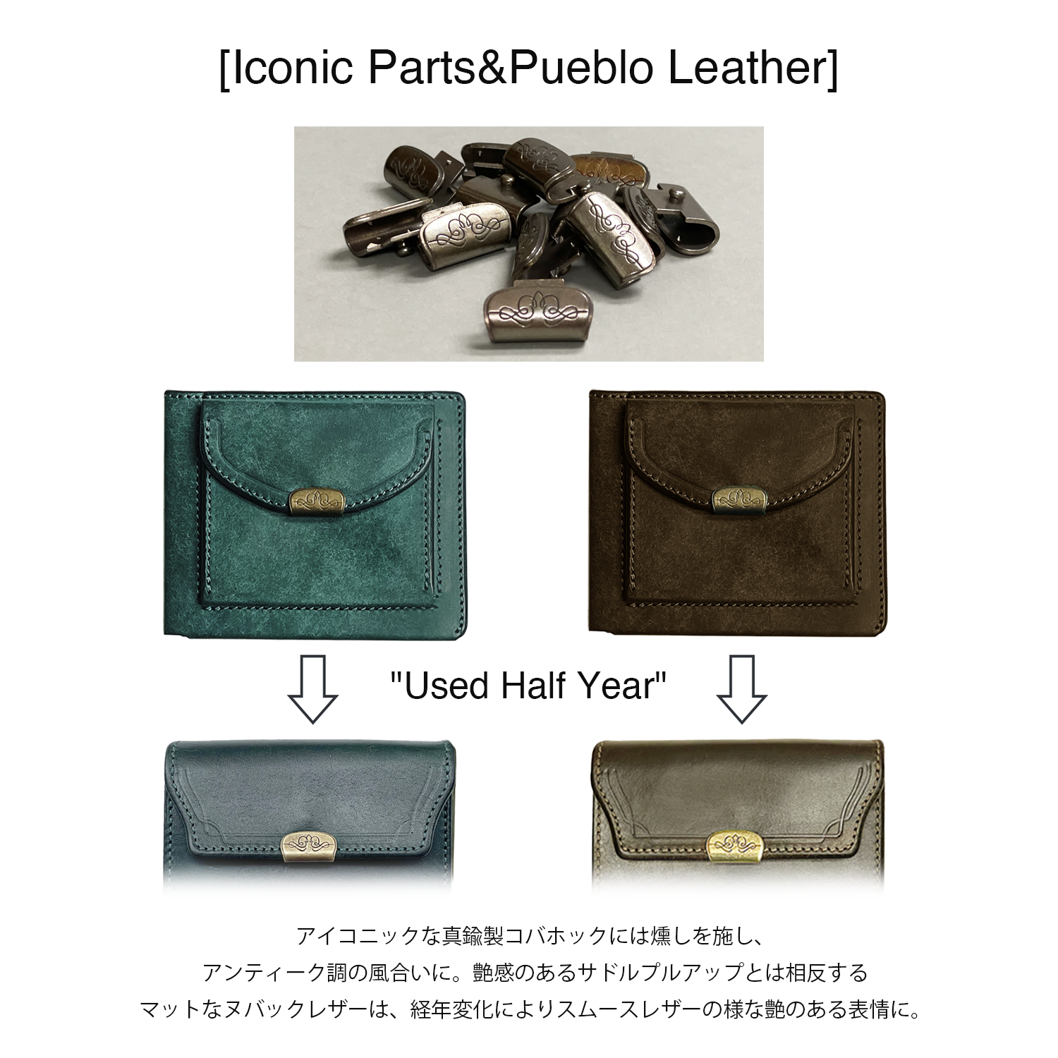 [予約商品]Dual プエブロ スリムウォレット[DCr-1060PB]