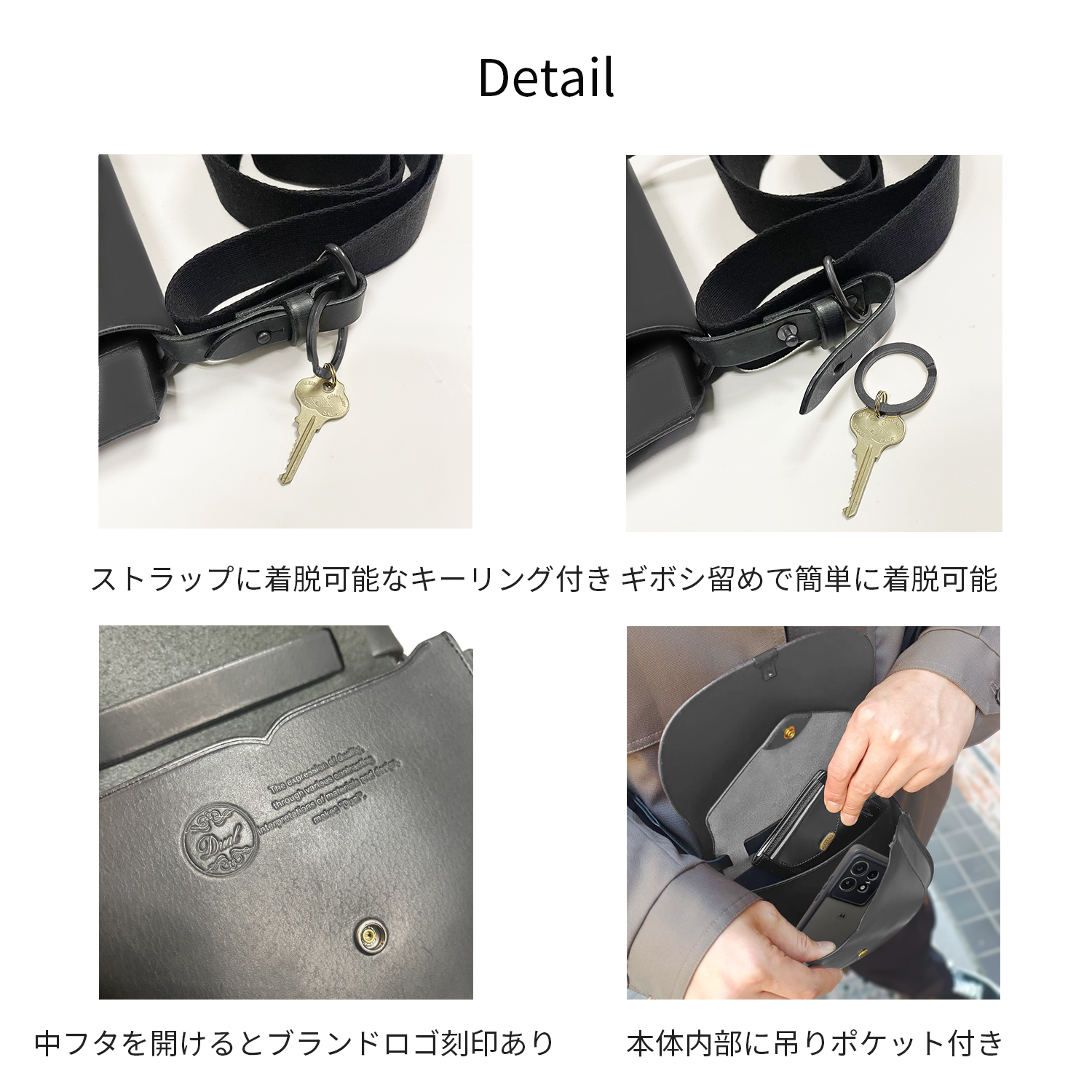 [Coming Soon]Dual バッファローレザー スモールショルダーバッグ[DCr-1043B]