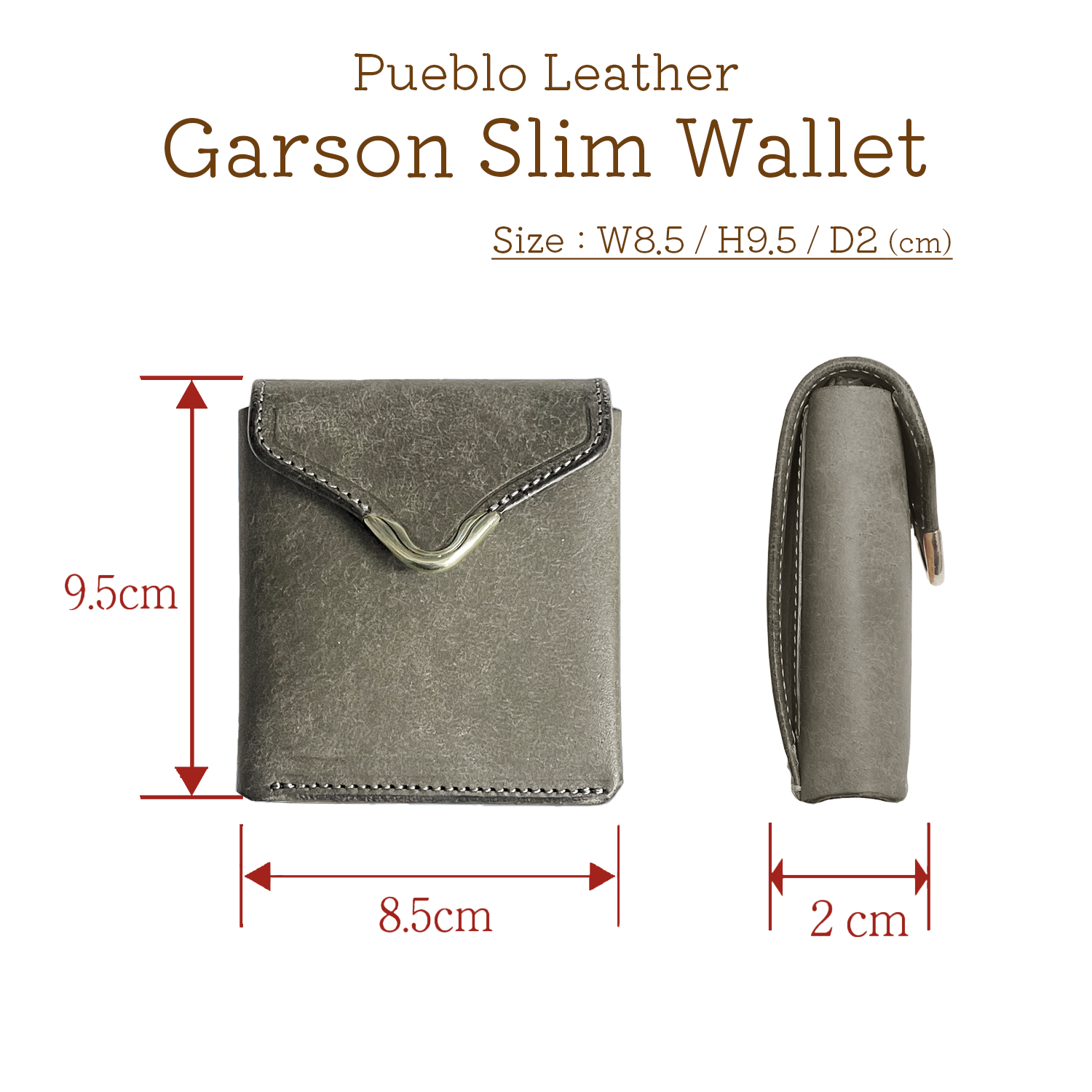 [Pre-order item] Cramp Pueblo Garcon Slim Wallet with Front Hardware [Limited Color]
