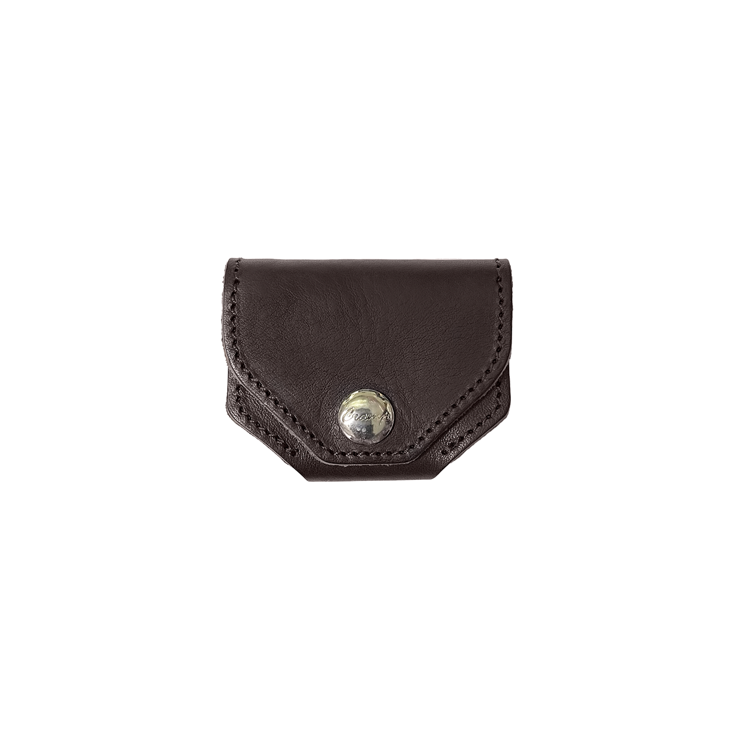Cramp Italian Shrink Leather Accordion Mini Coin Purse