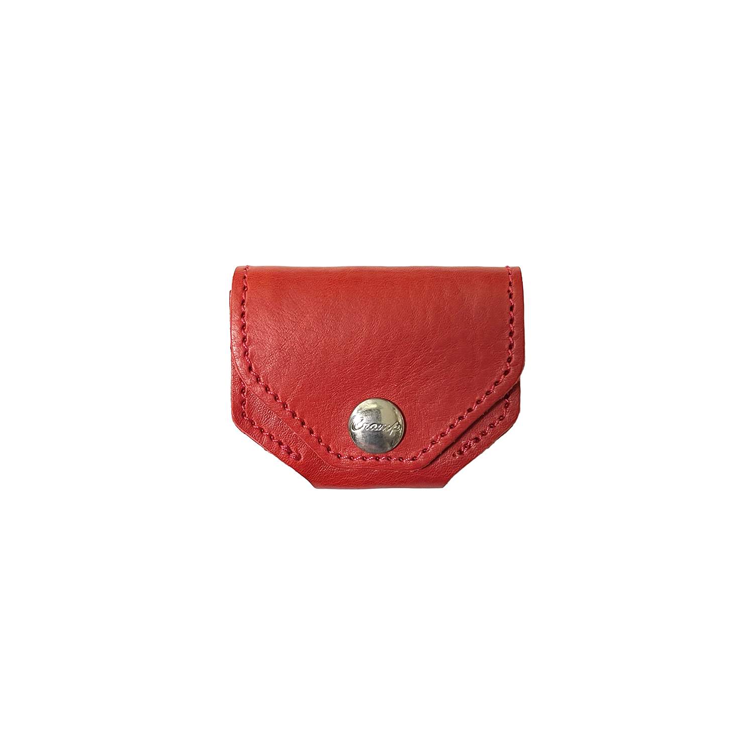 Cramp Italian Shrink Leather Accordion Mini Coin Purse