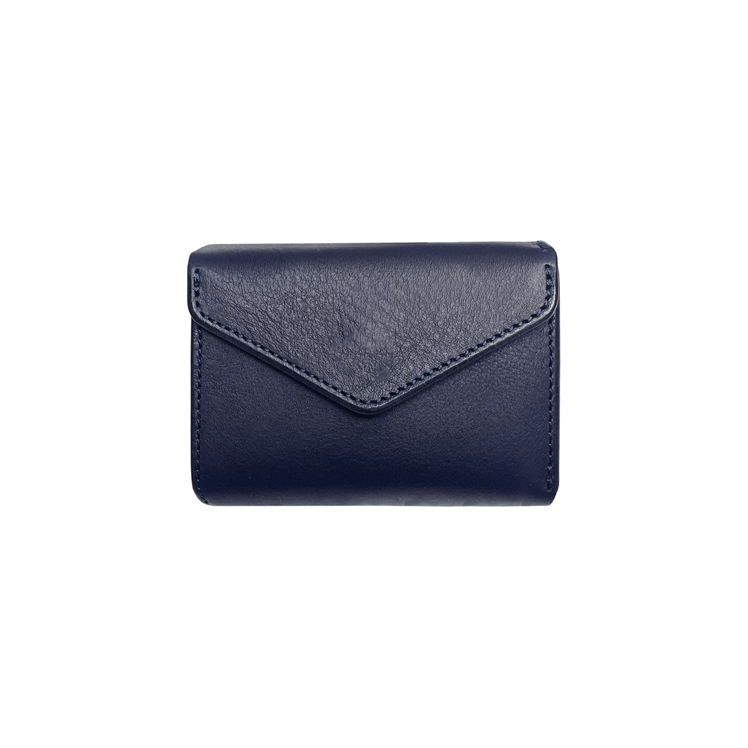 Cramp Italian Shrink Leather Compact Wallet 