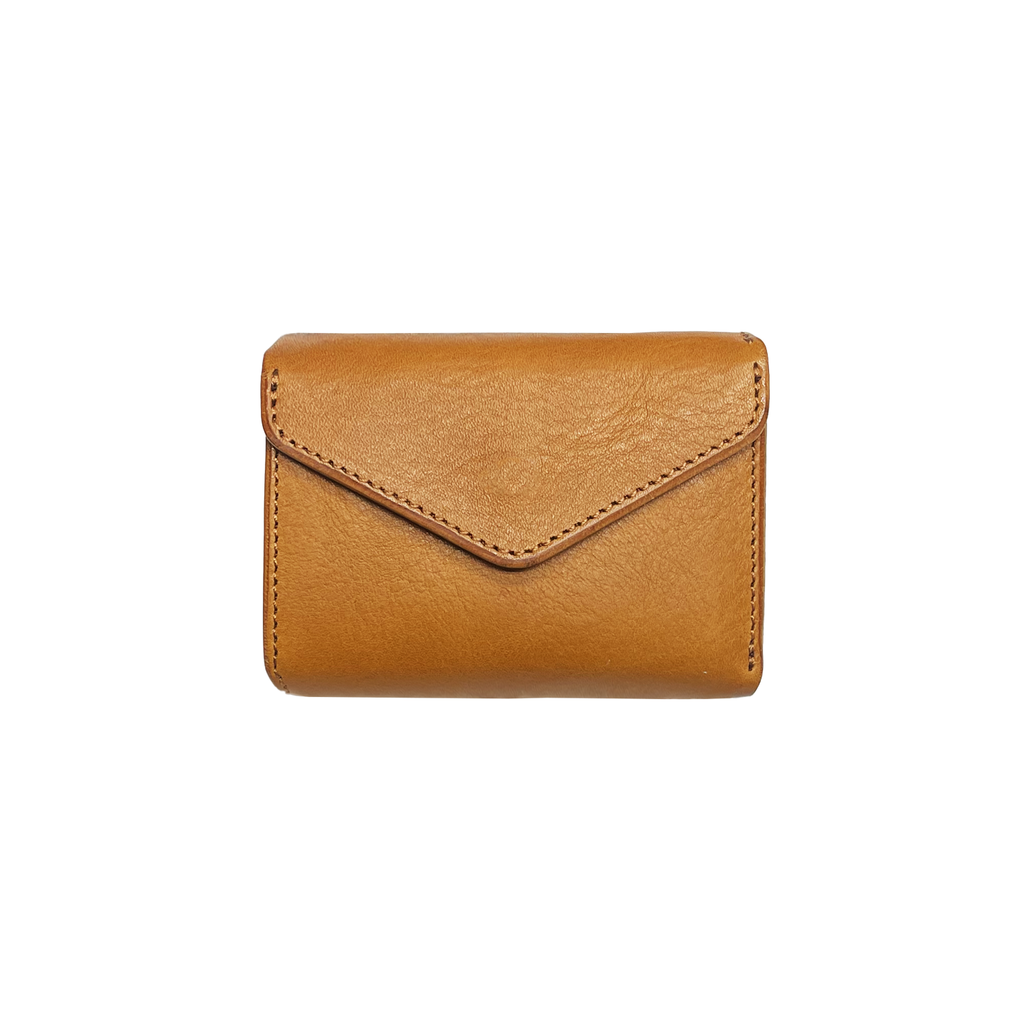 Cramp Italian Shrink Leather Compact Wallet 
