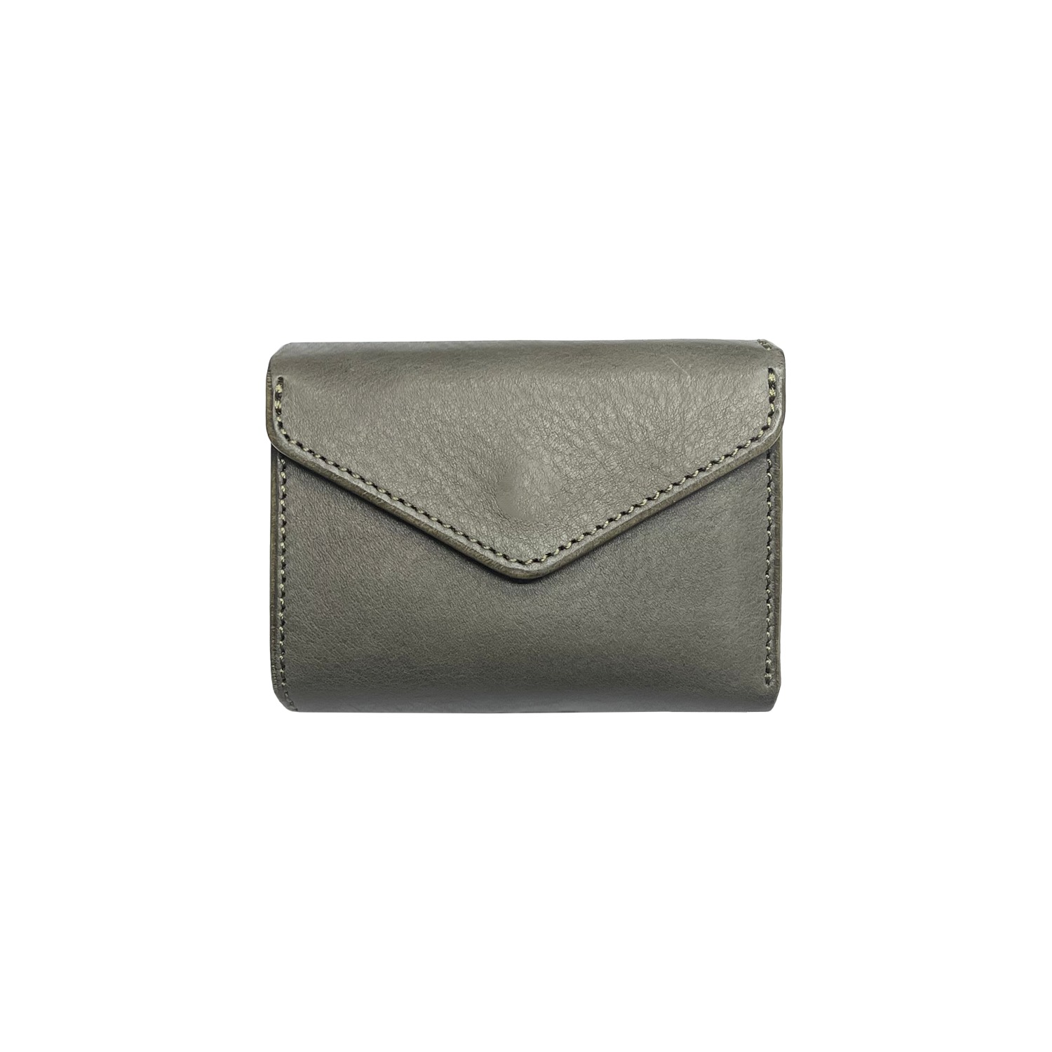 Cramp Italian Shrink Leather Compact Wallet 