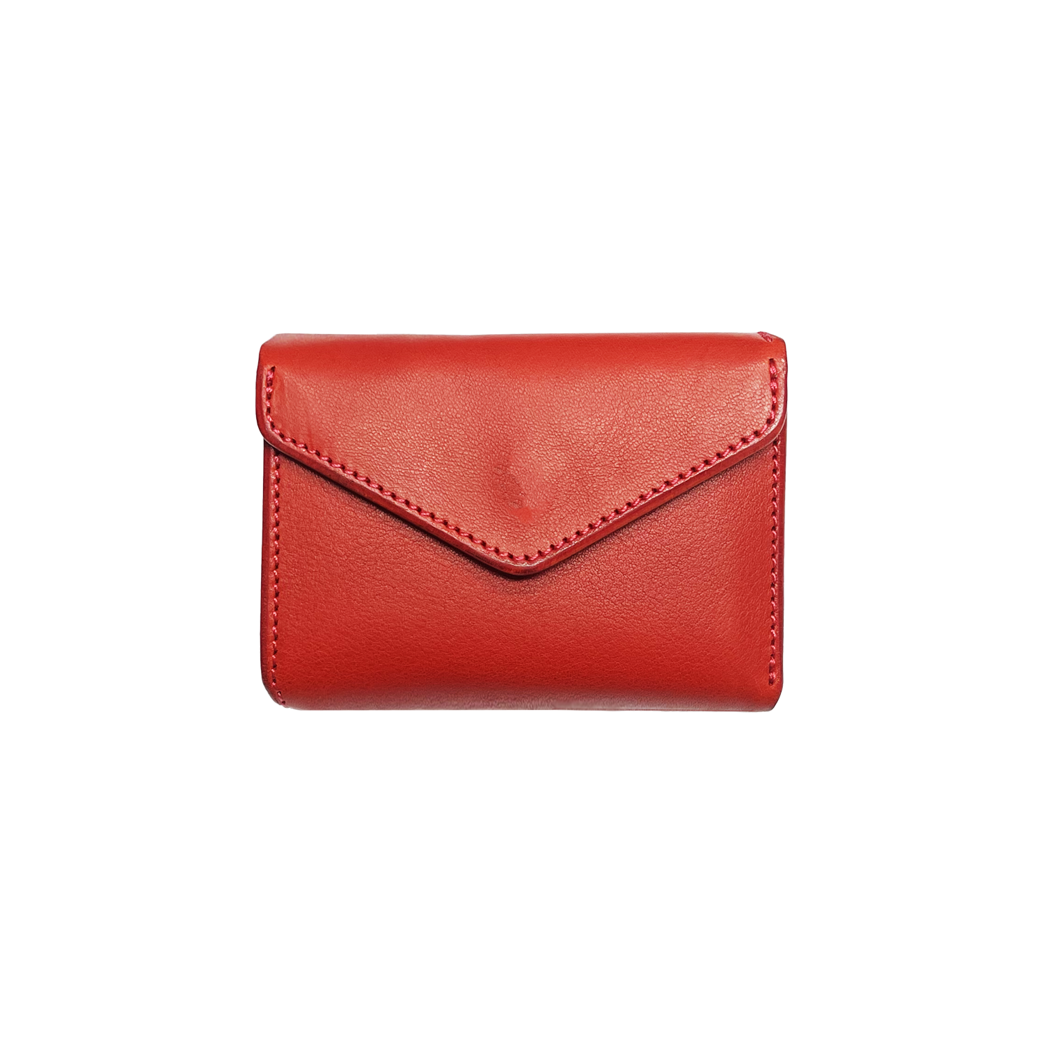 Cramp Italian Shrink Leather Compact Wallet 