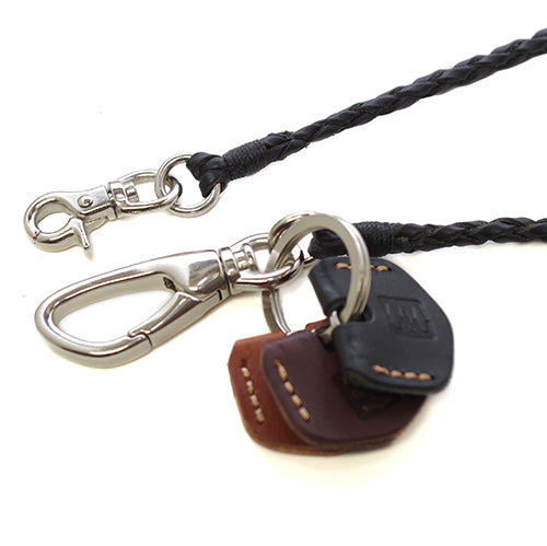 Cramp Italian Shrink Leather Wallet Rope with Key Cap