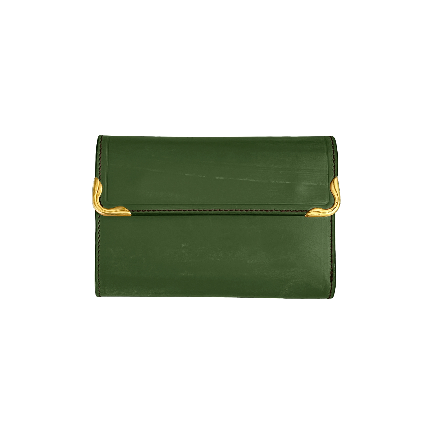 Cramp UK Bridle Leather Side Hardware Middle Wallet