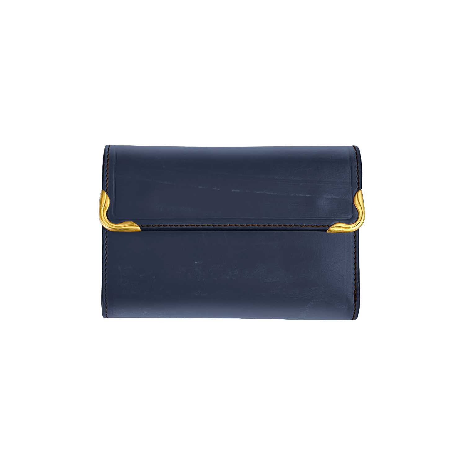 Cramp UK Bridle Leather Side Hardware Middle Wallet