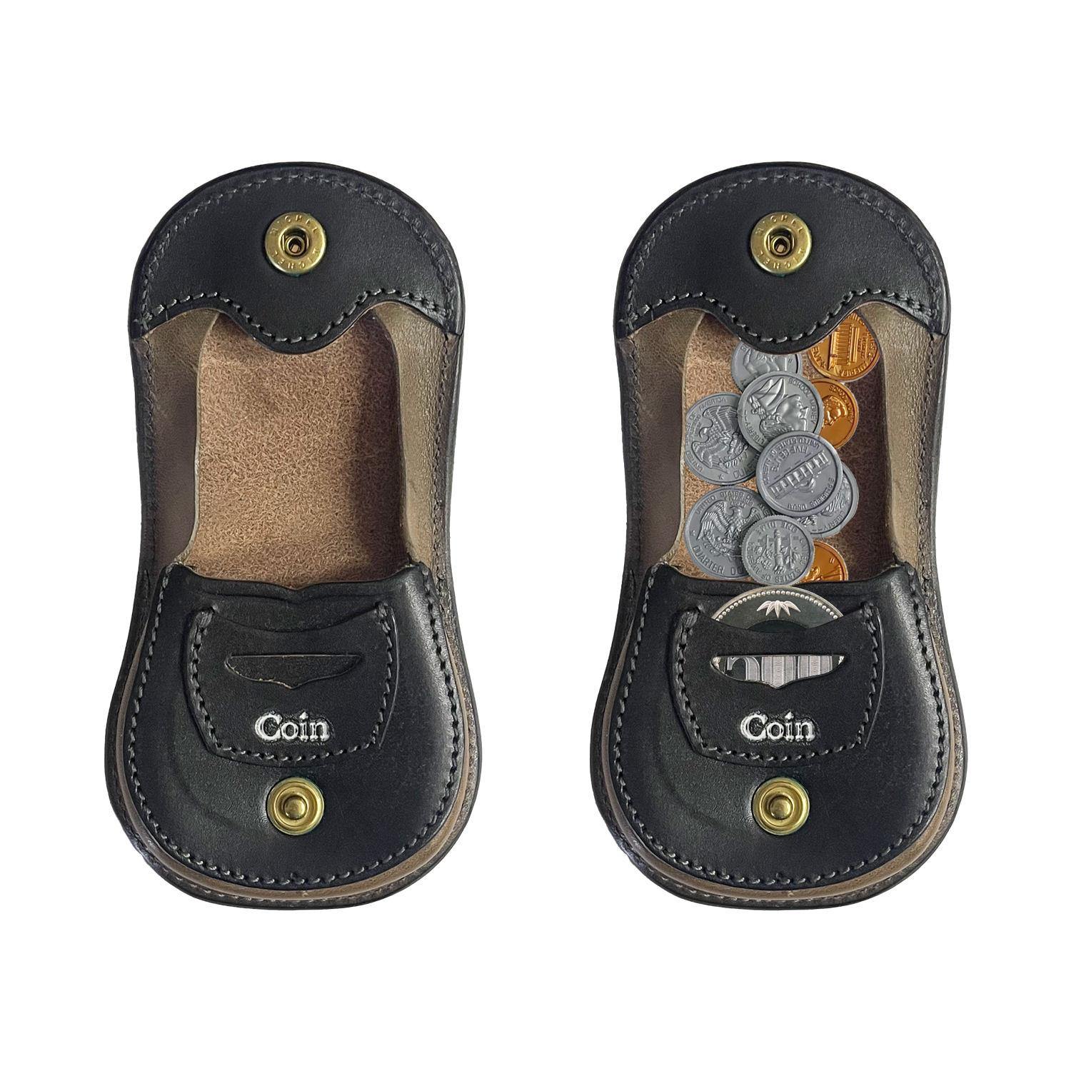 Dual UK Saddle Horseshoe Coin Purse