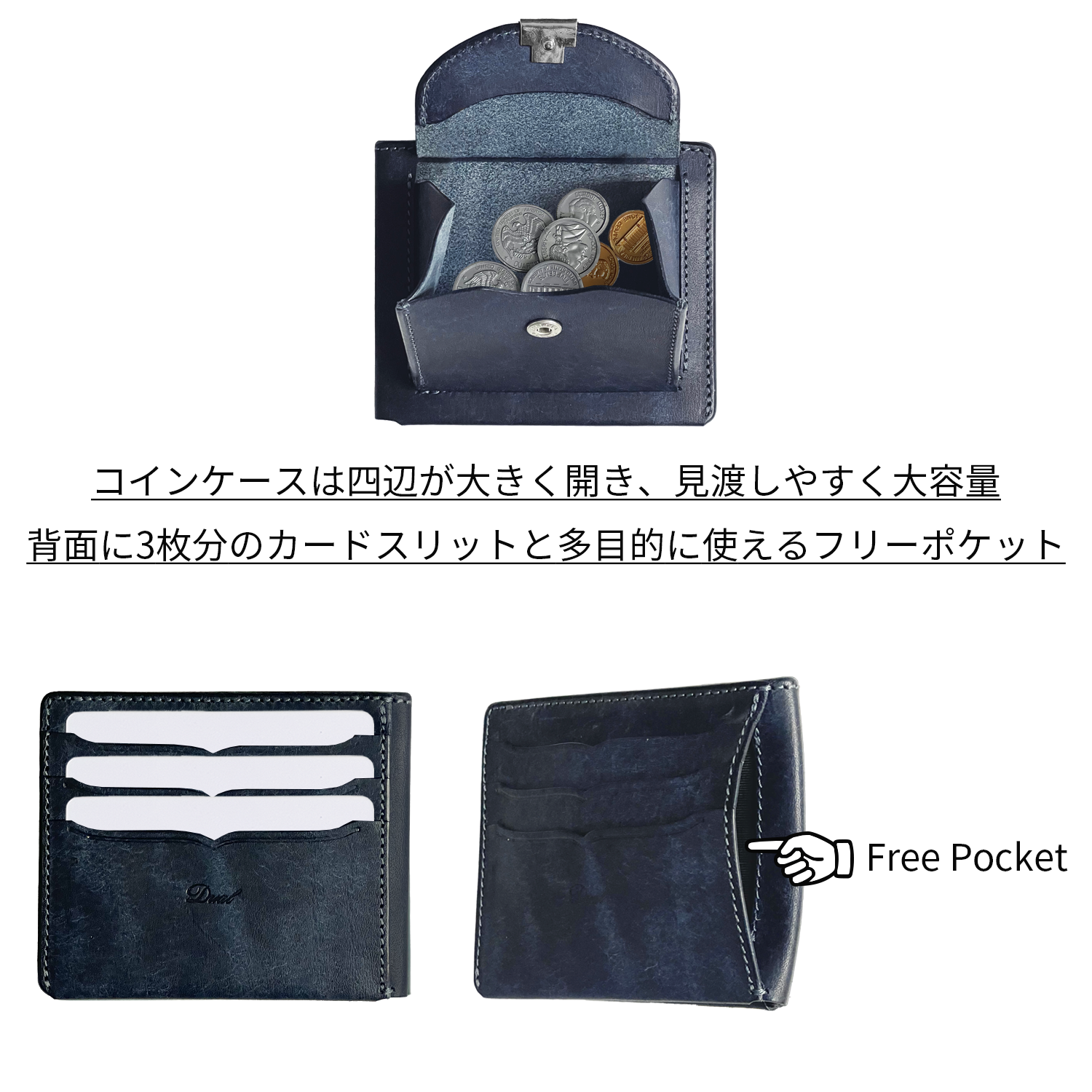 [予約商品]Dual プエブロ スリムウォレット[DCr-1060PB]